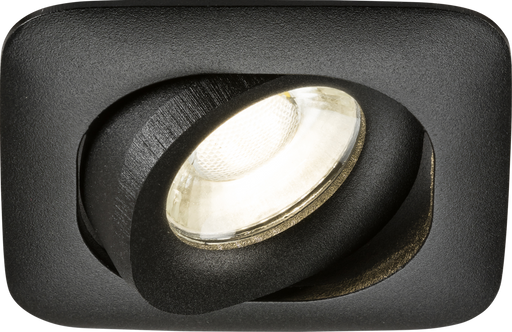 Knightsbridge ODA1TSB Odina Single Tilt Square Downlight Black ML Knightsbridge - Sparks Warehouse