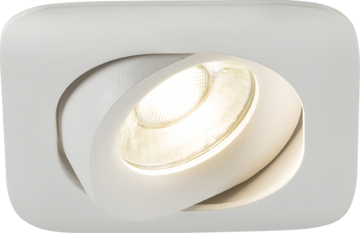 Knightsbridge ODA1TSW Odina Single Tilt Square Downlight White ML Knightsbridge - Sparks Warehouse