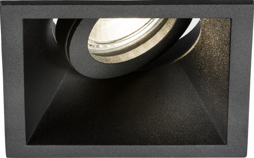 Knightsbridge DIB1TSB Dipa Single Tilt Square Anti-Glare Downlight Black ML Knightsbridge - Sparks Warehouse