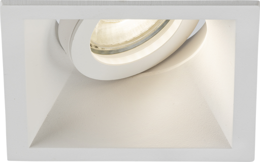 Knightsbridge DIB1TSW Dipa Single Tilt Square Anti-Glare Downlight White ML Knightsbridge - Sparks Warehouse