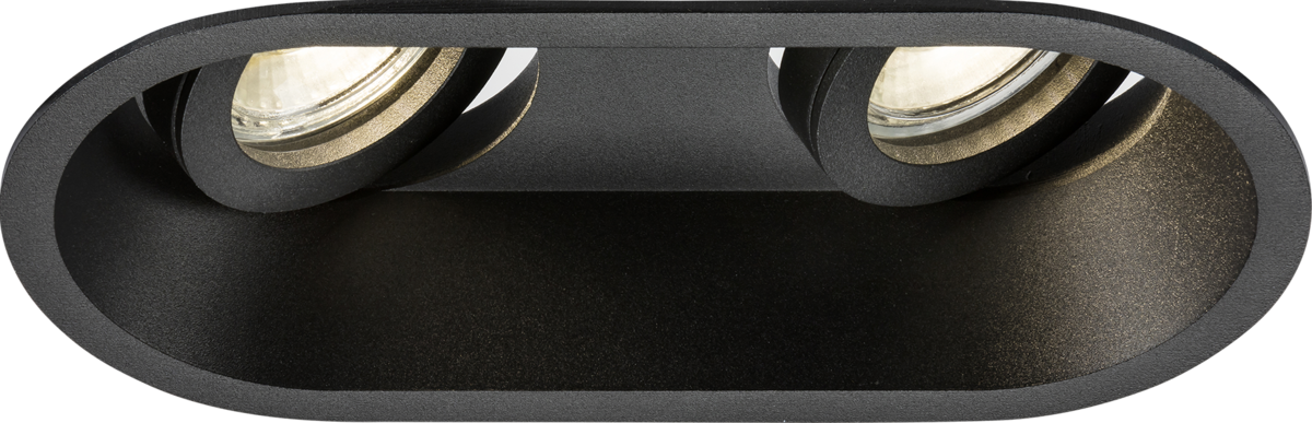 Knightsbridge DIC2TRB Dipa Twin Tilt Round Anti-Glare Downlight Black ML Knightsbridge - Sparks Warehouse