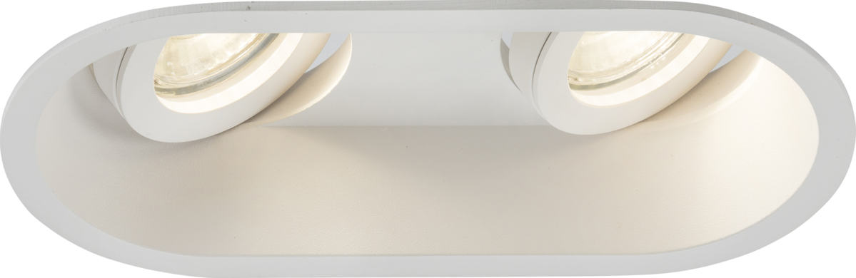 Knightsbridge DIC2TRW Dipa Twin Tilt Round Anti-Glare Downlight White ML Knightsbridge - Sparks Warehouse