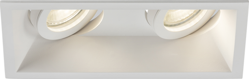 Knightsbridge DIC2TSW Dipa Twin Tilt Square Anti-Glare Downlight White ML Knightsbridge - Sparks Warehouse