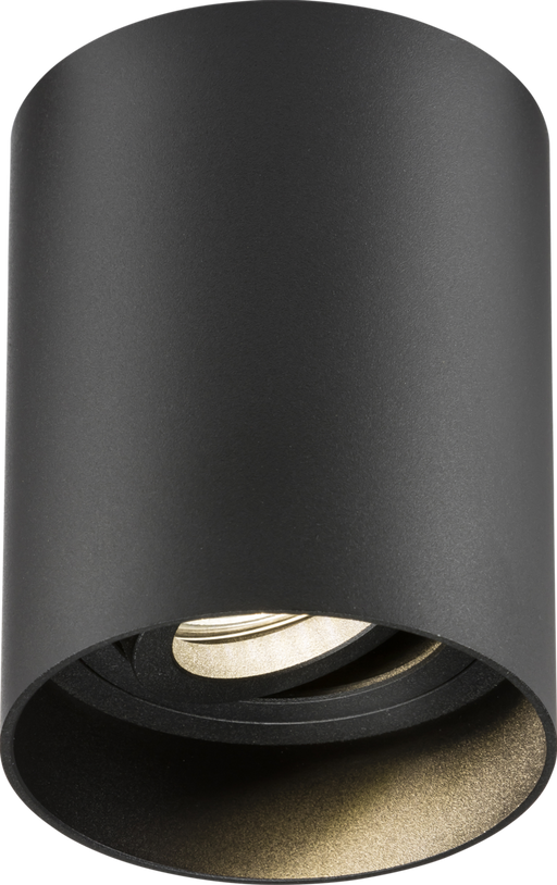 Knightsbridge ORA1TRB Oran Surface Tilt Round Downlight Black ML Knightsbridge - Sparks Warehouse