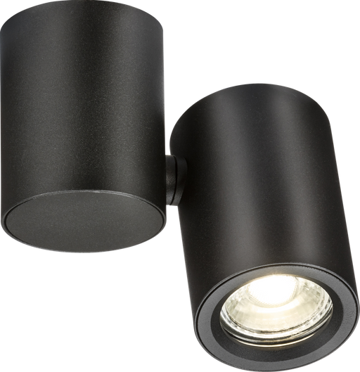 Knightsbridge DEA1TRB Dee Single Surface Adjustable Round Spotlight Black ML Knightsbridge - Sparks Warehouse
