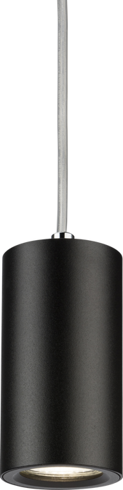 Knightsbridge DAA1FRB Dasan Single Short Fixed Round Pendant Black ML Knightsbridge - Sparks Warehouse