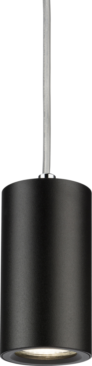 Knightsbridge DAA1FRB Dasan Single Short Fixed Round Pendant Black ML Knightsbridge - Sparks Warehouse