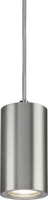 Knightsbridge DAA1FRBC Dasan Single Short Fixed Round Pendant Brushed Chrome ML Knightsbridge - Sparks Warehouse