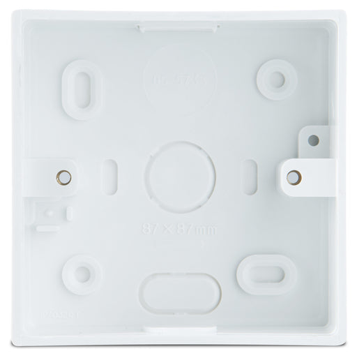 BG CMP9132 1 Gang Pattess PVC Square Edge - 32mm - BG - sparks-warehouse