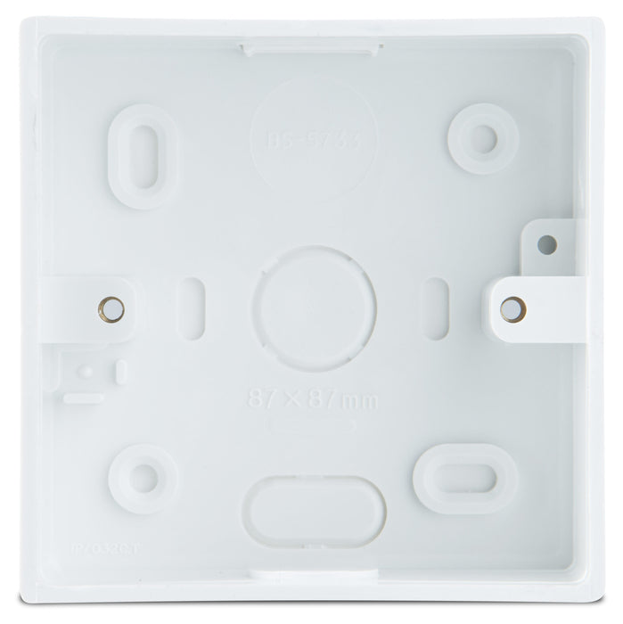 BG CMP9132 1 Gang Pattess PVC Square Edge - 32mm - BG - sparks-warehouse