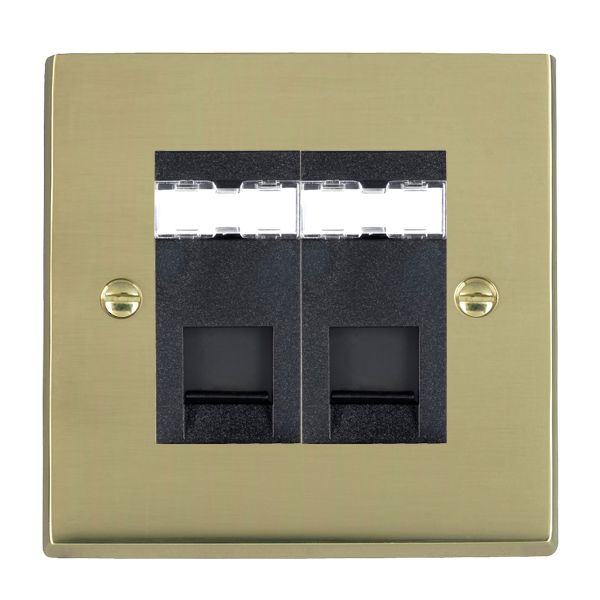 Hamilton 922J45B - Cher V PB 2g RJ45 CAT5E Unshielded BL