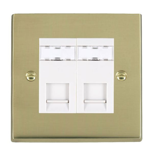 Hamilton 922J45W - Cher V PB 2g RJ45 CAT5E Unshielded WH