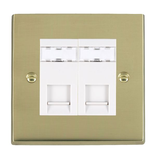 Hamilton 922J45W - Cher V PB 2g RJ45 CAT5E Unshielded WH