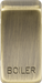 Knightsbridge GDBOILAB Switch cover "marked BOILER" - antique brass ML Knightsbridge - Sparks Warehouse