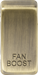 Knightsbridge GDBOOSTAB Switch cover "marked FAN BOOST" - antique brass ML Knightsbridge - Sparks Warehouse