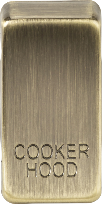 Knightsbridge GDCOOKAB Switch cover "marked COOKER HOOD" - antique brass ML Knightsbridge - Sparks Warehouse