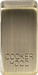 Knightsbridge GDCOOKAB Switch cover "marked COOKER HOOD" - antique brass ML Knightsbridge - Sparks Warehouse