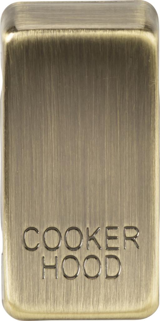 Knightsbridge GDCOOKAB Switch cover "marked COOKER HOOD" - antique brass ML Knightsbridge - Sparks Warehouse