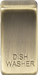 Knightsbridge GDDISHAB Switch cover "marked DISHWASHER" - antique brass ML Knightsbridge - Sparks Warehouse