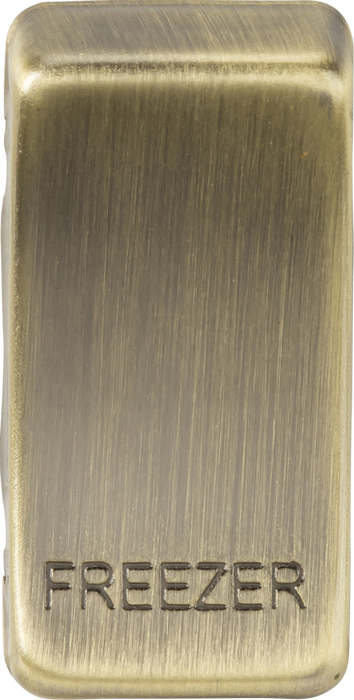 Knightsbridge GDFREEZERAB Switch cover "marked FREEZER" - antique brass ML Knightsbridge - Sparks Warehouse