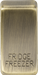 Knightsbridge GDFRIDAB Switch cover "marked FRIDGE FREEZER" - antique brass ML Knightsbridge - Sparks Warehouse