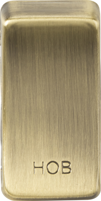 Knightsbridge GDHOBAB Switch cover "marked HOB" - antique brass ML Knightsbridge - Sparks Warehouse