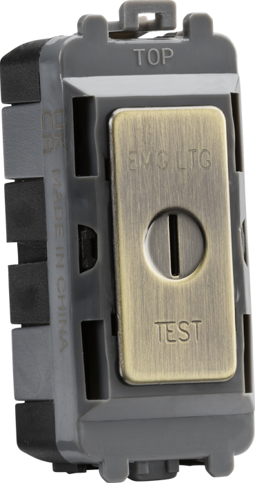 Knightsbridge GDM008AB 20AX DP key module (marked EMG LTG TEST) - Antique Brass ML Knightsbridge - Sparks Warehouse