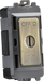 Knightsbridge GDM021AB 10A fan Isolator key switch module - antique brass ML Knightsbridge - Sparks Warehouse