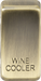 Knightsbridge GDWINEAB Switch cover "marked WINE COOLER" - antique brass ML Knightsbridge - Sparks Warehouse