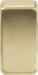 Knightsbridge GDBLANKBB Switch cover - brushed brass ML Knightsbridge - Sparks Warehouse