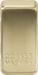 Knightsbridge GDCOFFBB Switch cover "marked COFFEE MACHINE" - brushed brass ML Knightsbridge - Sparks Warehouse