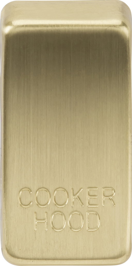 Knightsbridge GDCOOKBB Switch cover "marked COOKER HOOD" - brushed brass ML Knightsbridge - Sparks Warehouse