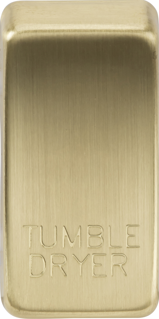 Knightsbridge GDDRYBB Switch cover "marked TUMBLE DRYER" - brushed brass ML Knightsbridge - Sparks Warehouse