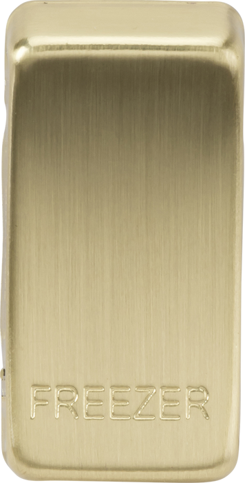 Knightsbridge GDFREEZERBB Switch cover "marked FREEZER" - brushed brass ML Knightsbridge - Sparks Warehouse