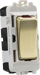 Knightsbridge GDM003BB 20AX DP grid module with LED indicator - brushed brass ML Knightsbridge - Sparks Warehouse