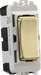 Knightsbridge GDM004BB 20AX 2 way SP module (centre off) - brushed brass ML Knightsbridge - Sparks Warehouse