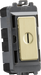 Knightsbridge GDM009BB 20AX 2 way SP key module - brushed brass ML Knightsbridge - Sparks Warehouse
