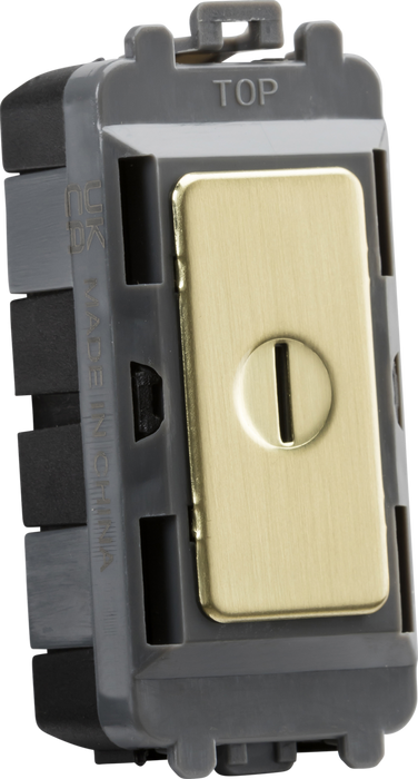 Knightsbridge GDM010BB 20AX DP key module - brushed brass ML Knightsbridge - Sparks Warehouse