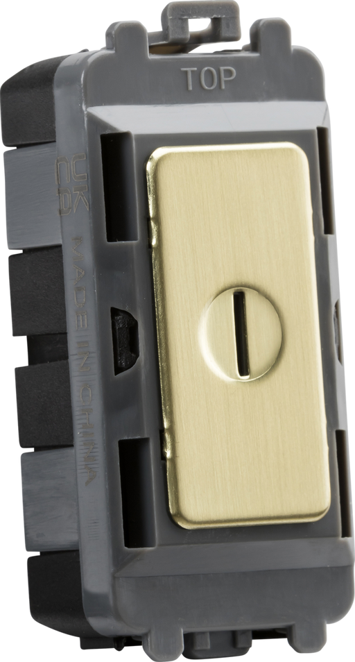 Knightsbridge GDM010BB 20AX DP key module - brushed brass ML Knightsbridge - Sparks Warehouse