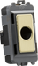 Knightsbridge GDM012BB Flex outlet module (up to 10mm) - brushed brass ML Knightsbridge - Sparks Warehouse