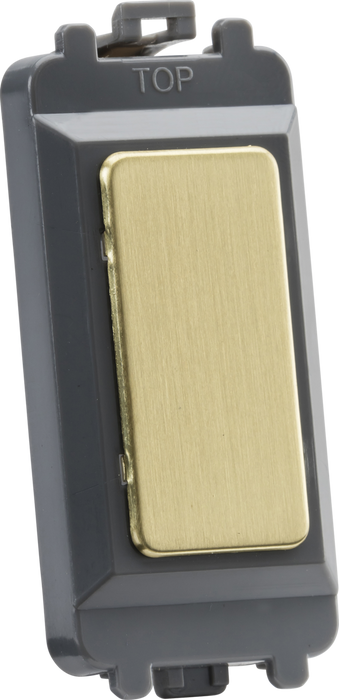 Knightsbridge GDM013BB Blank grid module - brushed brass ML Knightsbridge - Sparks Warehouse