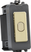 Knightsbridge GDM014BB 1G 1-way 10-200W (10-100W LED) trailing edge dimmer (Press Type) - brushed brass ML Knightsbridge - Sparks Warehouse