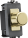 Knightsbridge GDM022BB 6A 1G 2-way Dummy Dimmer Module - brushed brass ML Knightsbridge - Sparks Warehouse