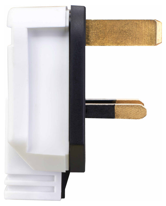 BG HDPT13W 13A Heavy Duty Rubber Plug BS1363 White - BG - sparks-warehouse