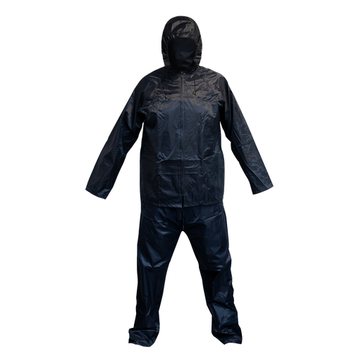 Sealey - 9710L Flexible Waterproof Suit 2pc Navy Blue - Large Safety Products Sealey - Sparks Warehouse