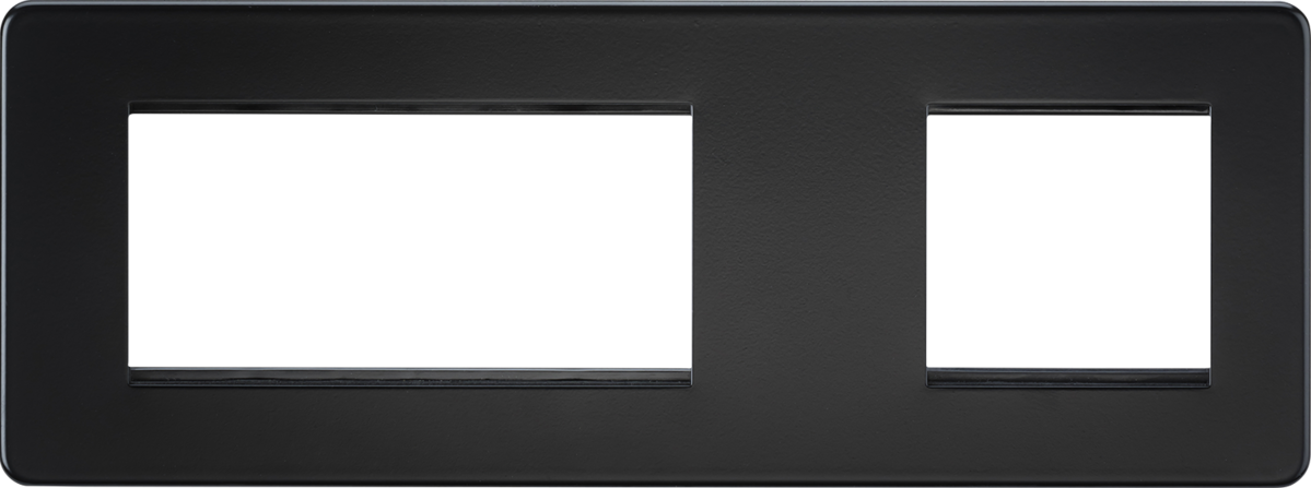 Knightsbridge SF6GMB Screwless 6G Modular Faceplate (2G + 4G) - Matt Black  Sparks Warehouse - Sparks Warehouse