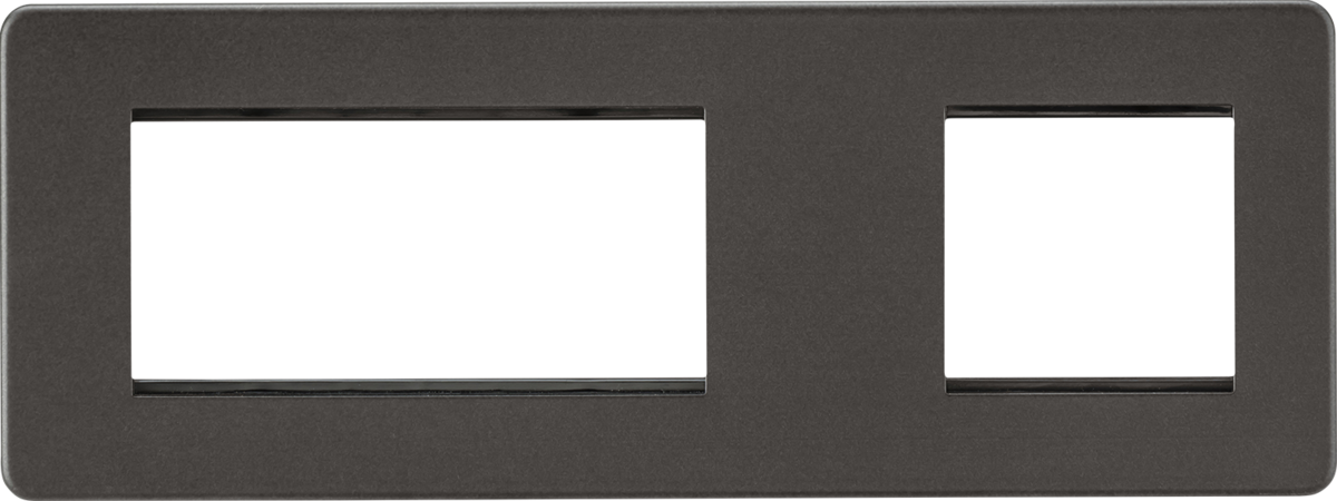 Knightsbridge SF6GSB Screwless 6G Modular Faceplate (2G + 4G) - Smoked Bronze  Sparks Warehouse - Sparks Warehouse