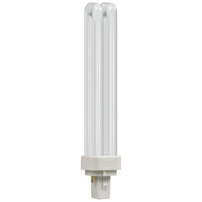 Crompton CLD26SWW - CFL Double Turn D Type 26W 3000K G24d-3 2-Pin CFL Double Turn D Type Crompton - Sparks Warehouse