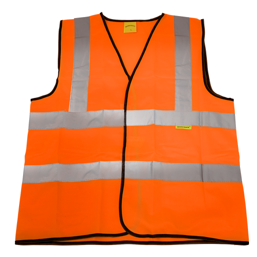 Sealey - 9812l Hi-Vis Orange Waistcoat (Site and Road Use) - Large Safety Products Sealey - Sparks Warehouse