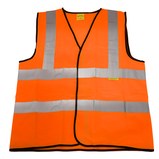 Sealey - 9812M Hi-Vis Orange Waistcoat (Site and Road Use) - Medium Safety Products Sealey - Sparks Warehouse
